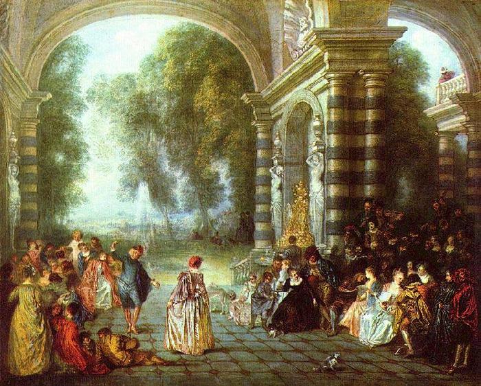 Jean-Antoine Watteau Das Ballvergnegen